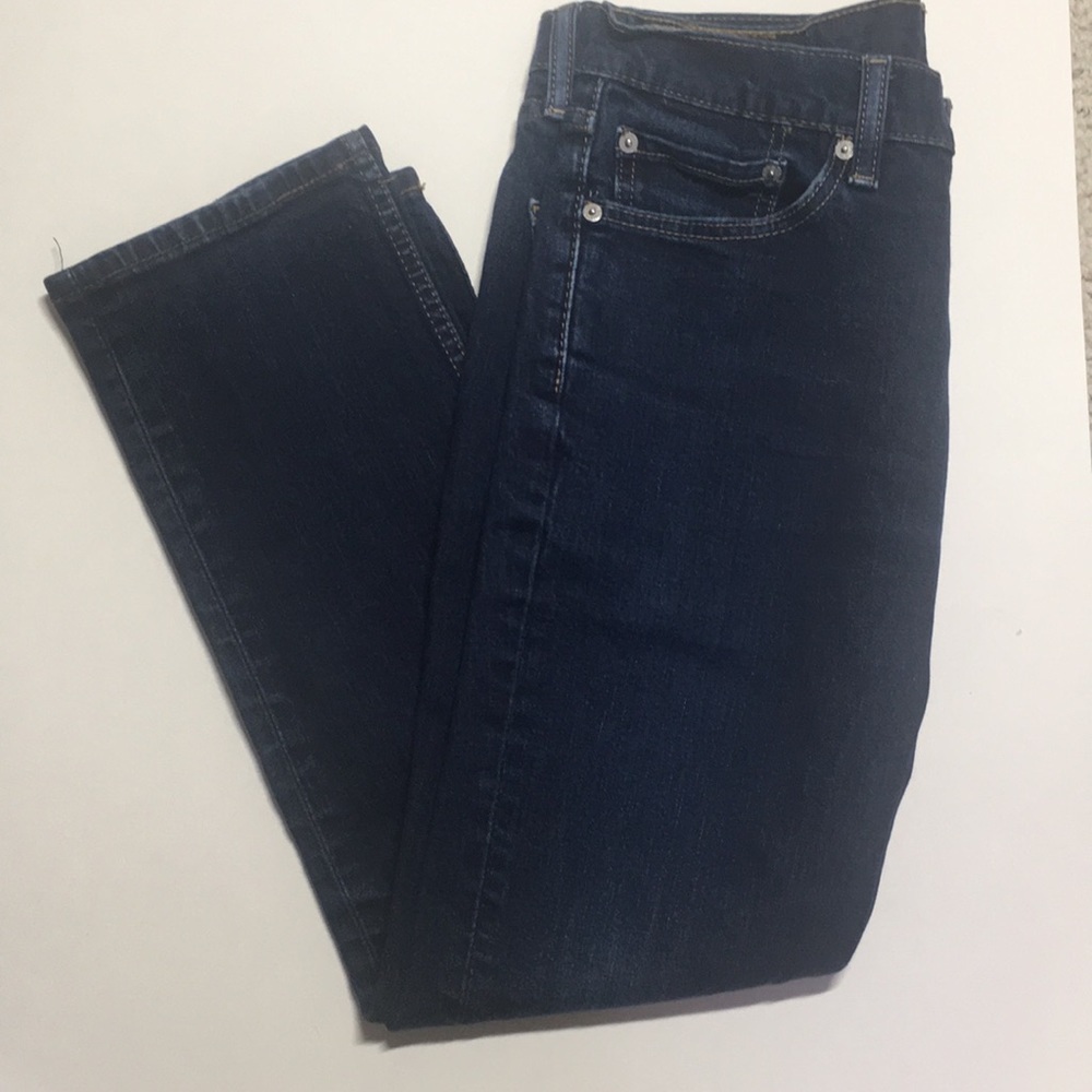 Levi’s 511 cropped dark wash jeans